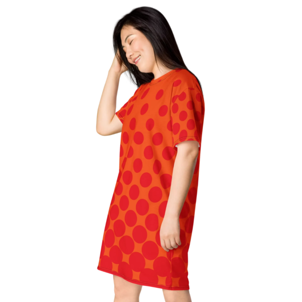Unisex-Red-Orange-Polka-Dot-T-Shirt-Dress-Casual-Relaxed-Fit-Crew-Neck-Tee-3.png